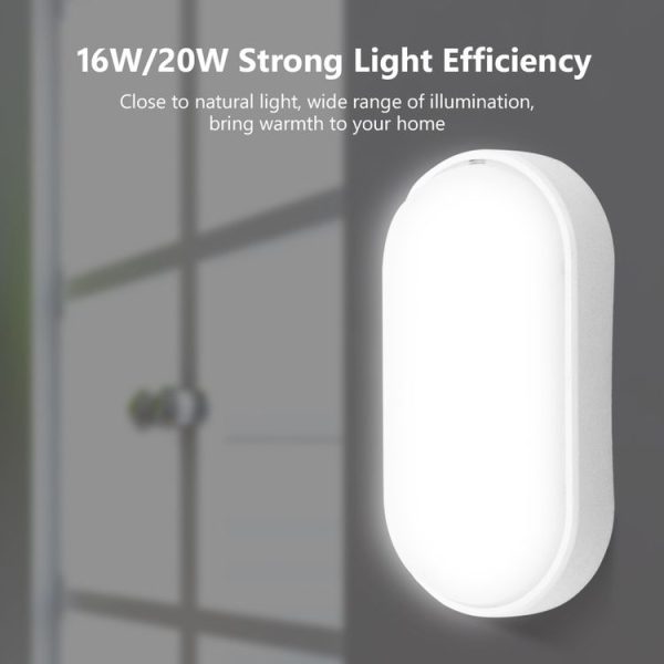 Round 20W 85-265V 2400LM LED Moisture-proof Lamp LED Wall Light (White) - Image 8