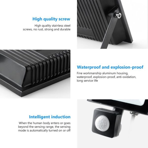 10W AC85-265V IP65 90LM Induction Flashing Warning Lamp with Holder (Black) - Image 7
