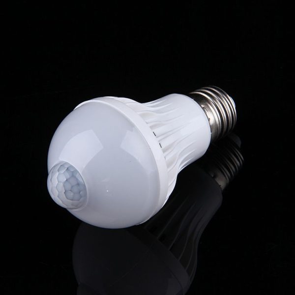 E27 5WInfrared Motion Sensor LED Light Bulb, Sensor Distance: 4-6m, AC 85-265V - Image 3