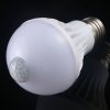 E27 7W 16 LEDs SMD 5730 450LM Infrared Motion Sensor LED Light Bulb, Sensor Distance: 4-6m, AC 220V (White Light) - Image 2