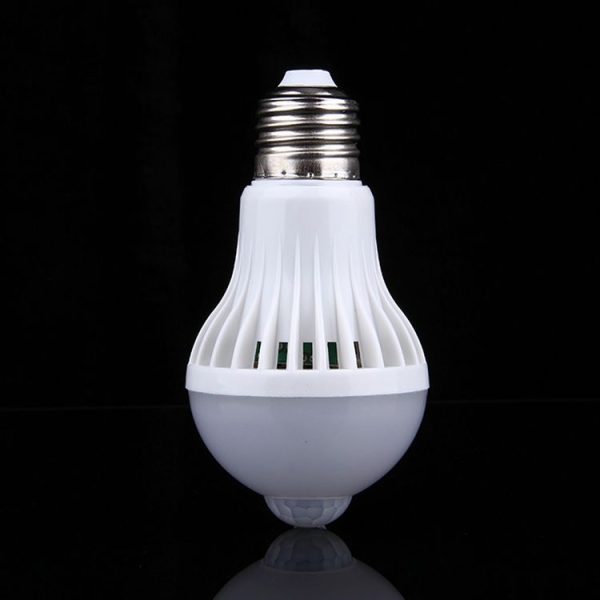 E27 9W Infrared Motion Sensor LED Light Bulb, Sensor Distance: 4-6m, AC 85-265V - Image 2