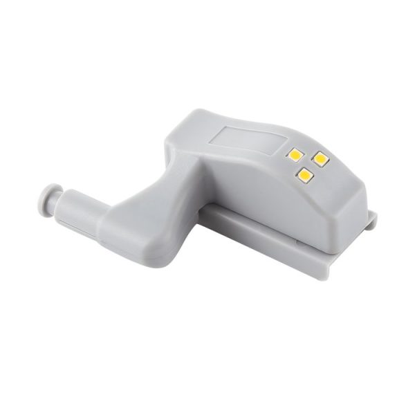 0.3W Universal Inner Hinge LED Sensor lamp Cupboard 3 LEDs Night light Auto ON / OFF Bulb (Warm White) - Image 2