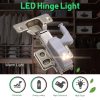 0.3W Universal Inner Hinge LED Sensor lamp Cupboard 3 LEDs Night light Auto ON / OFF Bulb (Warm White) - Image 7