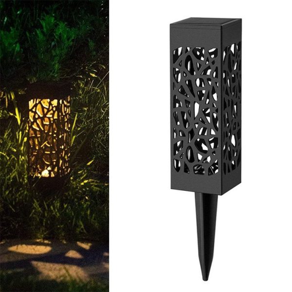 Outdoor Hollowing Out Solar Energy Garden Lawn Lamp (Warm White)