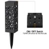 Outdoor Hollowing Out Solar Energy Garden Lawn Lamp (Warm White) - Image 4