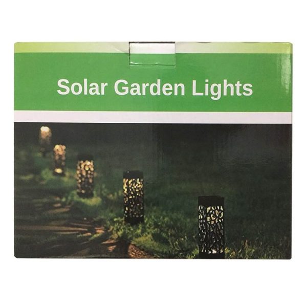 Outdoor Hollowing Out Solar Energy Garden Lawn Lamp (Warm White) - Image 6
