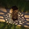 Outdoor Hollowing Out Solar Energy Garden Lawn Lamp (Warm White) - Image 8