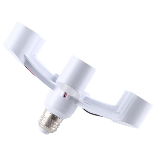 1 to 6 E27 Standard Lamp Holder Base Converter LED Light Bulbs Socket Adapter - Image 5