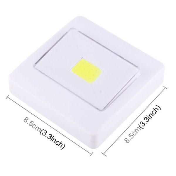 Mini White Light COB LED Wall Light, Switch Night Light Lamp - Image 4