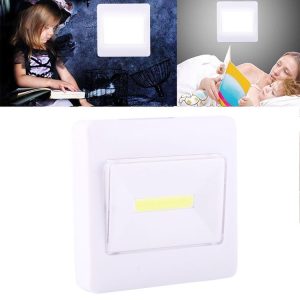 Mini White Light COB LED Wall Light, Switch Night Light Lamp