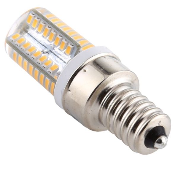 E12 SMD 3014 64 LEDs Dimmable LED Corn Light, AC 220V (Warm White) - Image 3
