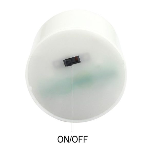 6 PCS Solar Power Candle Lamp, Warm White Light LED Energy Saving Atmosphere Night Light - Image 4