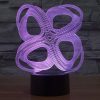Four Circle Abstract Style 3D Touch Switch Control LED Light, 7 Color Discoloration Creative Visual Stereo Lamp Desk Lamp Night Light - Image 12