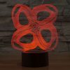 Four Circle Abstract Style 3D Touch Switch Control LED Light, 7 Color Discoloration Creative Visual Stereo Lamp Desk Lamp Night Light - Image 7