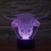 Cow Style 3D Touch Switch Control LED Light, 7 Colour Discoloration Creative Visual Stereo Lamp Desk Lamp Night Light - Image 12