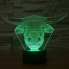 Cow Style 3D Touch Switch Control LED Light, 7 Colour Discoloration Creative Visual Stereo Lamp Desk Lamp Night Light - Image 8