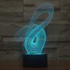Abstract Style 3D Touch Switch Control LED Light, 7 Color Discoloration Creative Visual Stereo Lamp Desk Lamp Night Light - Image 11