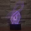 Abstract Style 3D Touch Switch Control LED Light, 7 Color Discoloration Creative Visual Stereo Lamp Desk Lamp Night Light - Image 12