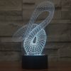 Abstract Style 3D Touch Switch Control LED Light, 7 Color Discoloration Creative Visual Stereo Lamp Desk Lamp Night Light - Image 13