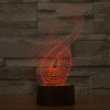 Abstract Style 3D Touch Switch Control LED Light, 7 Color Discoloration Creative Visual Stereo Lamp Desk Lamp Night Light - Image 7