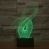 Abstract Style 3D Touch Switch Control LED Light, 7 Color Discoloration Creative Visual Stereo Lamp Desk Lamp Night Light - Image 8