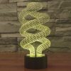 Spiral Style 3D Touch Switch Control LED Light, 7 Color Discoloration Creative Visual Stereo Lamp Desk Lamp Night Light - Image 10