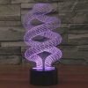 Spiral Style 3D Touch Switch Control LED Light, 7 Color Discoloration Creative Visual Stereo Lamp Desk Lamp Night Light - Image 12