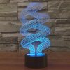 Spiral Style 3D Touch Switch Control LED Light, 7 Color Discoloration Creative Visual Stereo Lamp Desk Lamp Night Light - Image 9