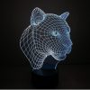 Leopard Style 3D Touch Switch Control LED Light, 7 Color Discoloration Creative Visual Stereo Lamp Desk Lamp Night Light - Image 13