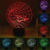 Time Machine Style 3D Touch Switch Control LED Light, 7 Color Discoloration Creative Visual Stereo Lamp Desk Lamp Night Light