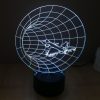 Time Machine Style 3D Touch Switch Control LED Light, 7 Color Discoloration Creative Visual Stereo Lamp Desk Lamp Night Light - Image 10