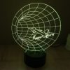 Time Machine Style 3D Touch Switch Control LED Light, 7 Color Discoloration Creative Visual Stereo Lamp Desk Lamp Night Light - Image 9