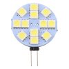 G4 12 LEDs SMD 5050 144LM 6000-6500K Stepless Dimming Energy Saving Light Pin Base Lamp Bulb, DC 12V (White Light) - Image 2
