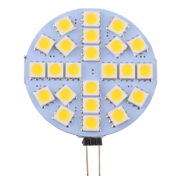 G4 24 LEDs SMD 5050 288LM 2800-3200K Stepless Dimming Energy Saving Light Pin Base Lamp Bulb, DC 12V (Warm White) - Image 2