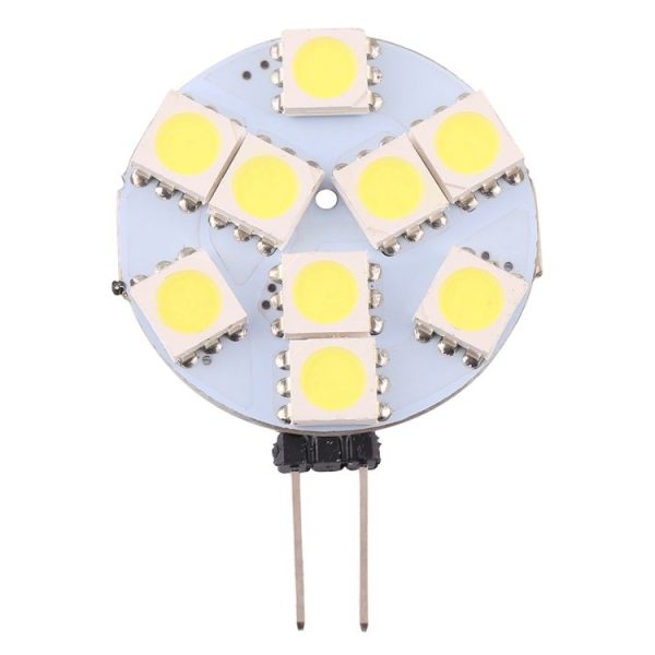 G9 9 LEDs SMD 5050 108LM 6000-6500K Stepless Dimming Energy Saving Light Pin Base Lamp Bulb, DC 12V (White Light) - Image 2