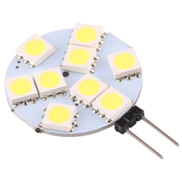 G9 9 LEDs SMD 5050 108LM 6000-6500K Stepless Dimming Energy Saving Light Pin Base Lamp Bulb, DC 12V (White Light) - Image 3