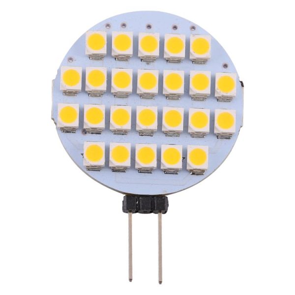 G4 24 LEDs SMD 3528 168LM 2800-3200K Stepless Dimming Energy Saving Light Pin Base Lamp Bulb, DC 12V (Warm White) - Image 2