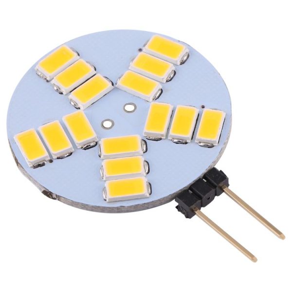 G4 15 LEDs SMD 5730 400LM 2800-3200K Stepless Dimming Energy Saving Light Pin Base Lamp Bulb, DC 12V (Warm White) - Image 3