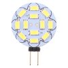 G4 12 LEDs SMD 5730 360LM 6000-6500K Round Shape Stepless Dimming Energy Saving Light Pin Base Lamp Bulb, DC 12V (White Light) - Image 2