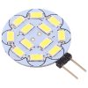 G4 12 LEDs SMD 5730 360LM 6000-6500K Round Shape Stepless Dimming Energy Saving Light Pin Base Lamp Bulb, DC 12V (White Light) - Image 3