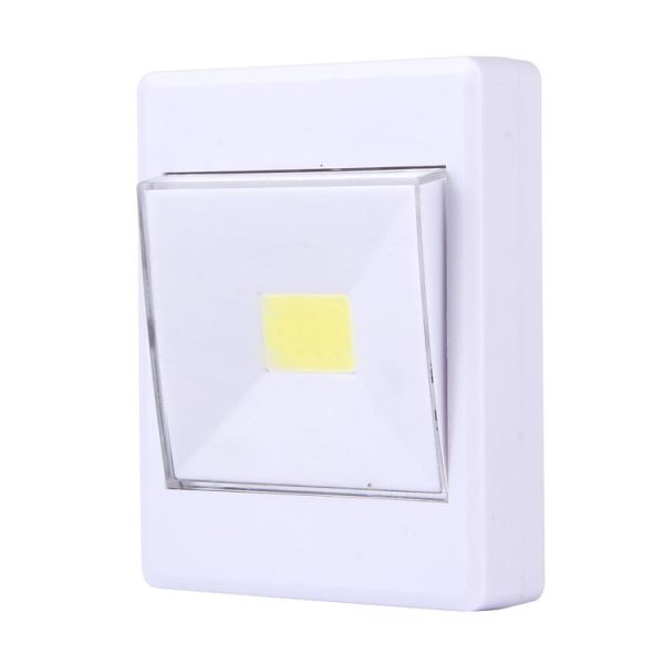 2 PCS Mini White Light COB LED Wall Light, Switch Night Light Lamp Closet Light - Image 2