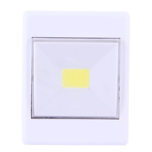 2 PCS Mini White Light COB LED Wall Light, Switch Night Light Lamp Closet Light - Image 3