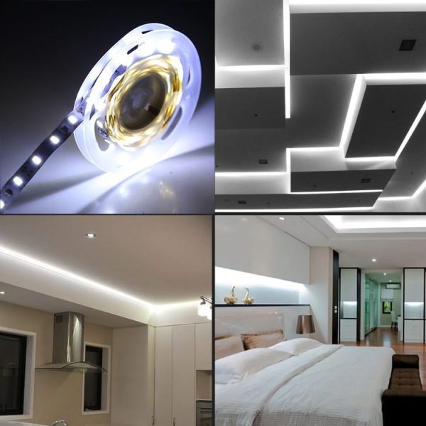 2m Bare Board 5730 SMD RGB LED Rope Light, 12V 2A 100-240V (EU Plug) - Image 6
