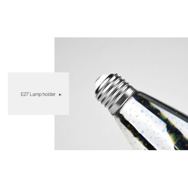 G80 E27 4W IP65 Waterproof Warm White 3D Fireworks LED Bulb, 2700K 48 LEDs SMD 2835 Vintage Atmosphere Decoration Art Lamp, AC 85-265V - Image 4