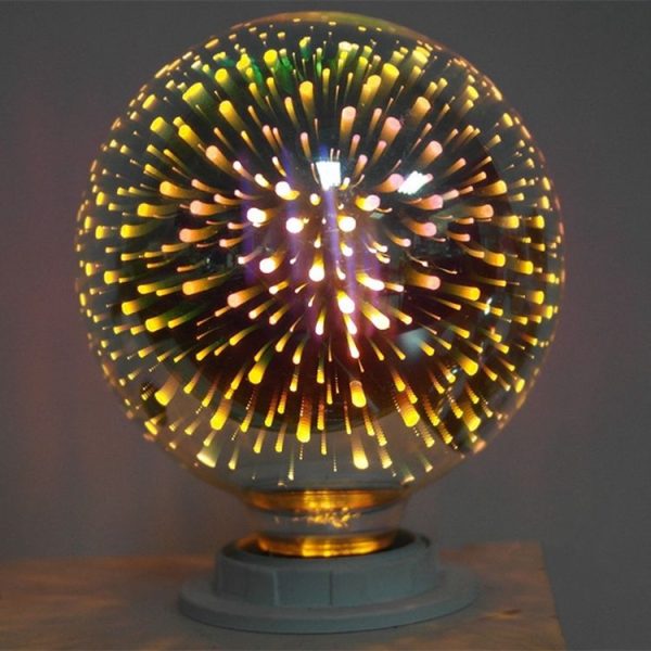 G80 E27 4W IP65 Waterproof Warm White 3D Fireworks LED Bulb, 2700K 48 LEDs SMD 2835 Vintage Atmosphere Decoration Art Lamp, AC 85-265V - Image 5