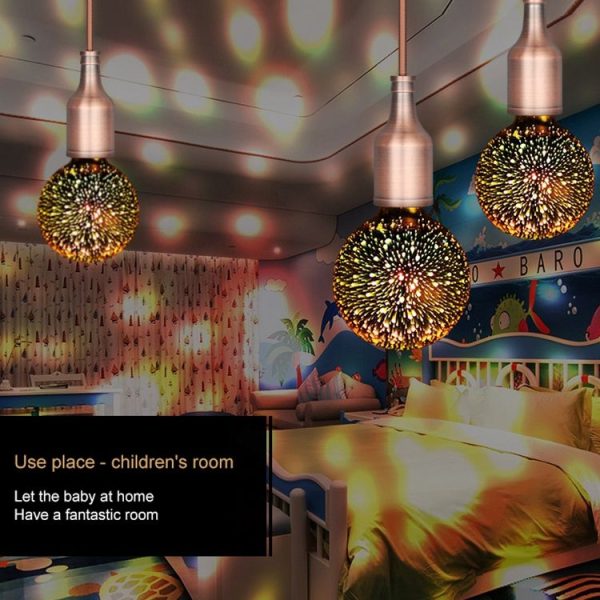 G95 E27 4W IP65 Waterproof Warm White 3D Fireworks LED Bulb, 2700K 48 LEDs SMD 2835 Vintage Atmosphere Decoration Art Lamp, AC 85-265V - Image 5