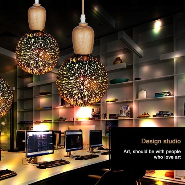G95 E27 4W IP65 Waterproof Warm White 3D Fireworks LED Bulb, 2700K 48 LEDs SMD 2835 Vintage Atmosphere Decoration Art Lamp, AC 85-265V - Image 6