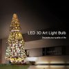 E27 4W IP65 Waterproof Christmas Tree Shape Warm White 3D Fireworks LED Bulb, 2700K 48 LEDs SMD 2835 Vintage Atmosphere Decoration Art Lamp, AC 85-265V - Image 4