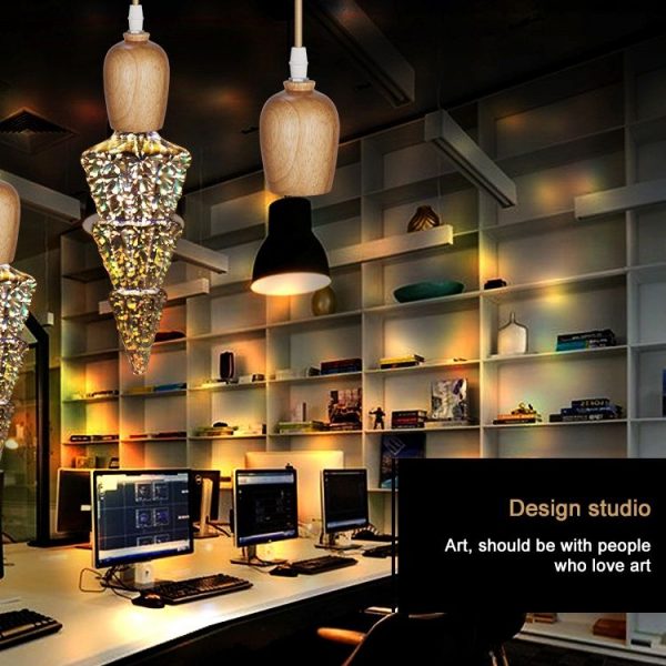 E27 4W IP65 Waterproof Christmas Tree Shape Warm White 3D Fireworks LED Bulb, 2700K 48 LEDs SMD 2835 Vintage Atmosphere Decoration Art Lamp, AC 85-265V - Image 6