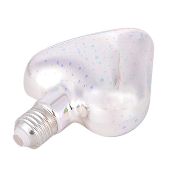 E27 4W IP65 Waterproof Heart Shape Warm White 3D Fireworks LED Bulb, 2700K 48 LEDs SMD 2835 Vintage Atmosphere Decoration Art Lamp, AC 85-265V - Image 2